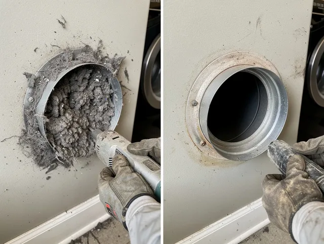 Professional clogged vent cleaning by New Franklin Dryer Vent Cleaning in New Franklin