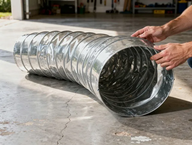 New Franklin Dryer Vent Cleaning specialist using advanced equipment for thorough duct cleaning in New Franklin
